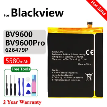 100% Nový, Originálny 626479P BV9600 Batérie Pre Blackview BV9600 Pro Nabíjateľnú Batériu Telefónu Náhradné kontakty batérie+Bezplatné Nástroje