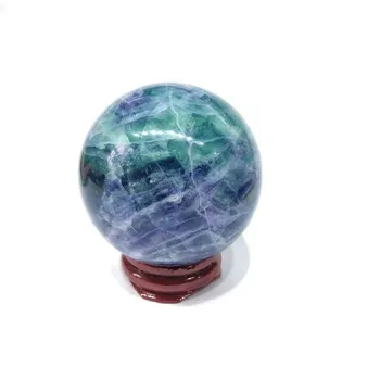 Prírodné rainbow fluorite crystal ball domáce dekorácie Reiki energie kameňa oblasti liečivých minerálnych ručné Feng Shui DIY darček