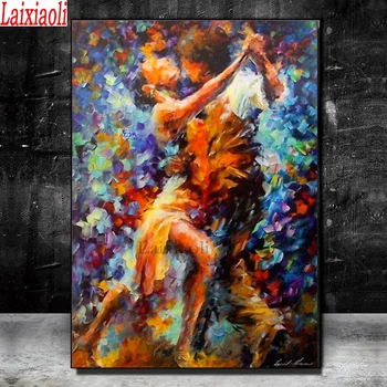 Diamond Maľovanie 5d abstraktné Tango Tanečné Umenie Výšivky Predaj portrét Plný Vrták Námestie Obraz Kamienkami Diy Vyšívanie