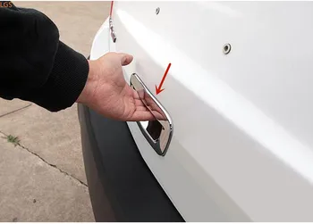 Na Nissan X-Trail obdobie 2014-2020, ABS Chrome zadných dverí Dvere miska Kufor, dvere miska Anti-scratch ochranu dekorácie autopríslušenstvo