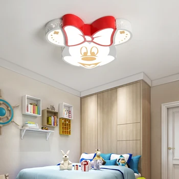 Fashion LED cartoon luster, roztomilé dieťa spálňa stropné lampy, Mickey svetlo mš svetlo stropné Lampy, spálňa svetlo